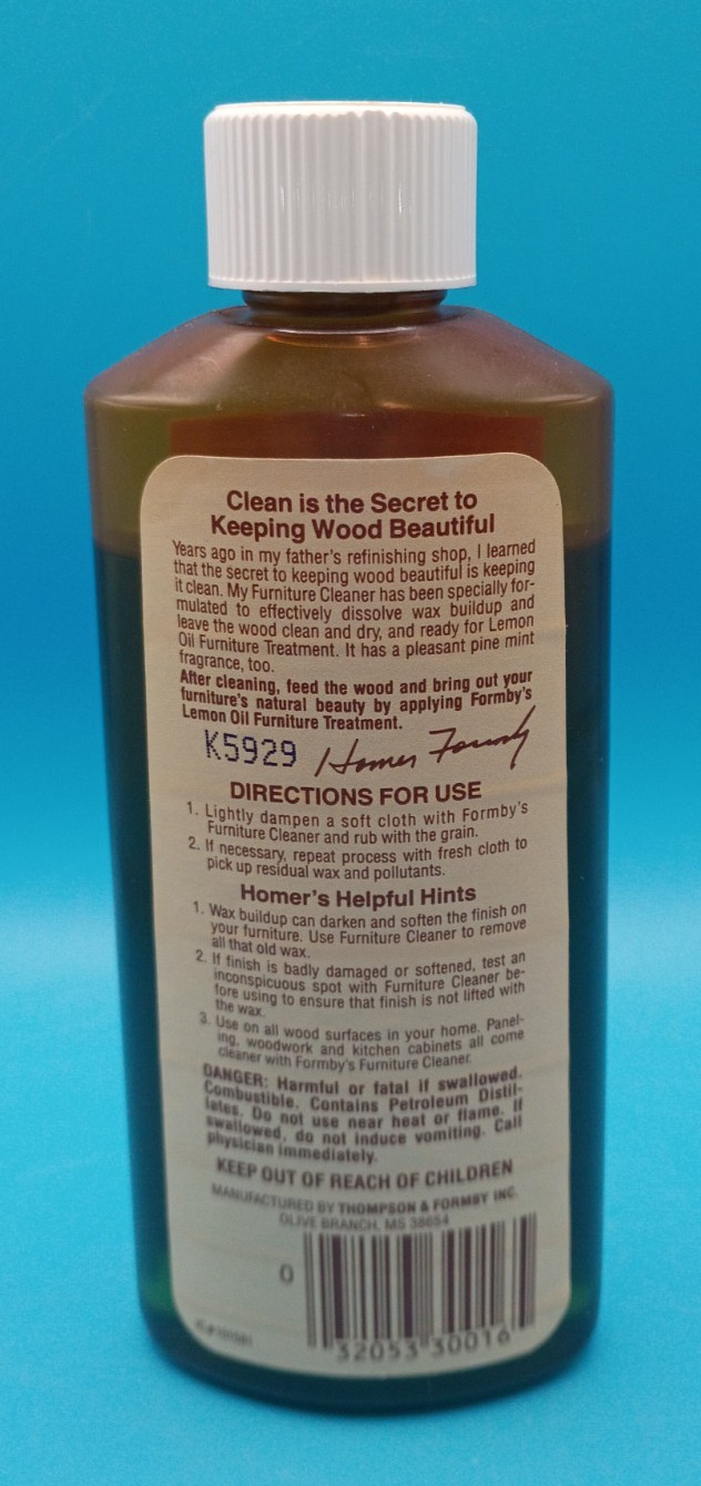 Formby’s Deep Cleansing Furniture Cleaner 8oz, Opened