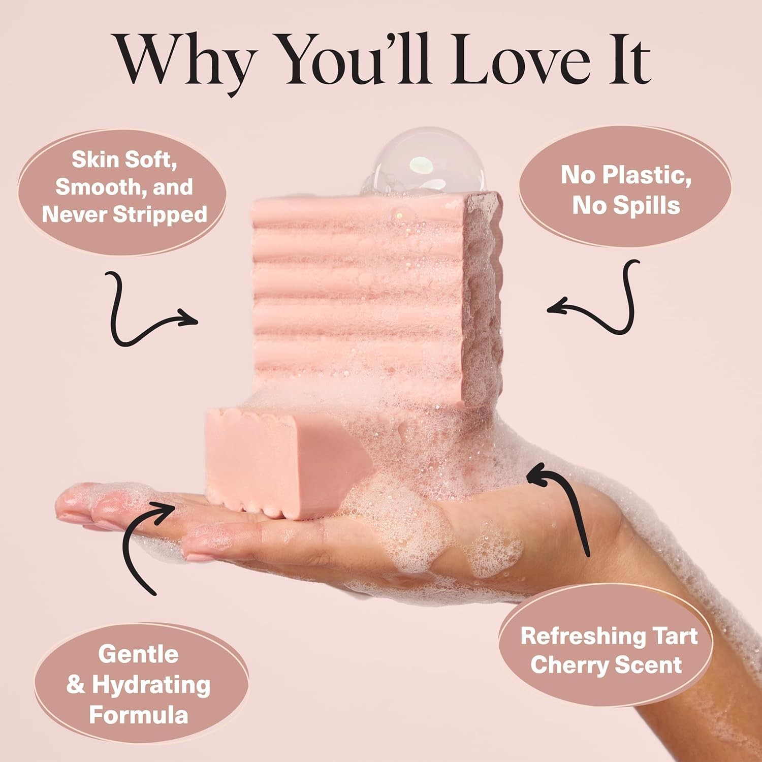 Cleansing Tart Cherry Soap Bar with Refreshing Scent – Eco-Friendly