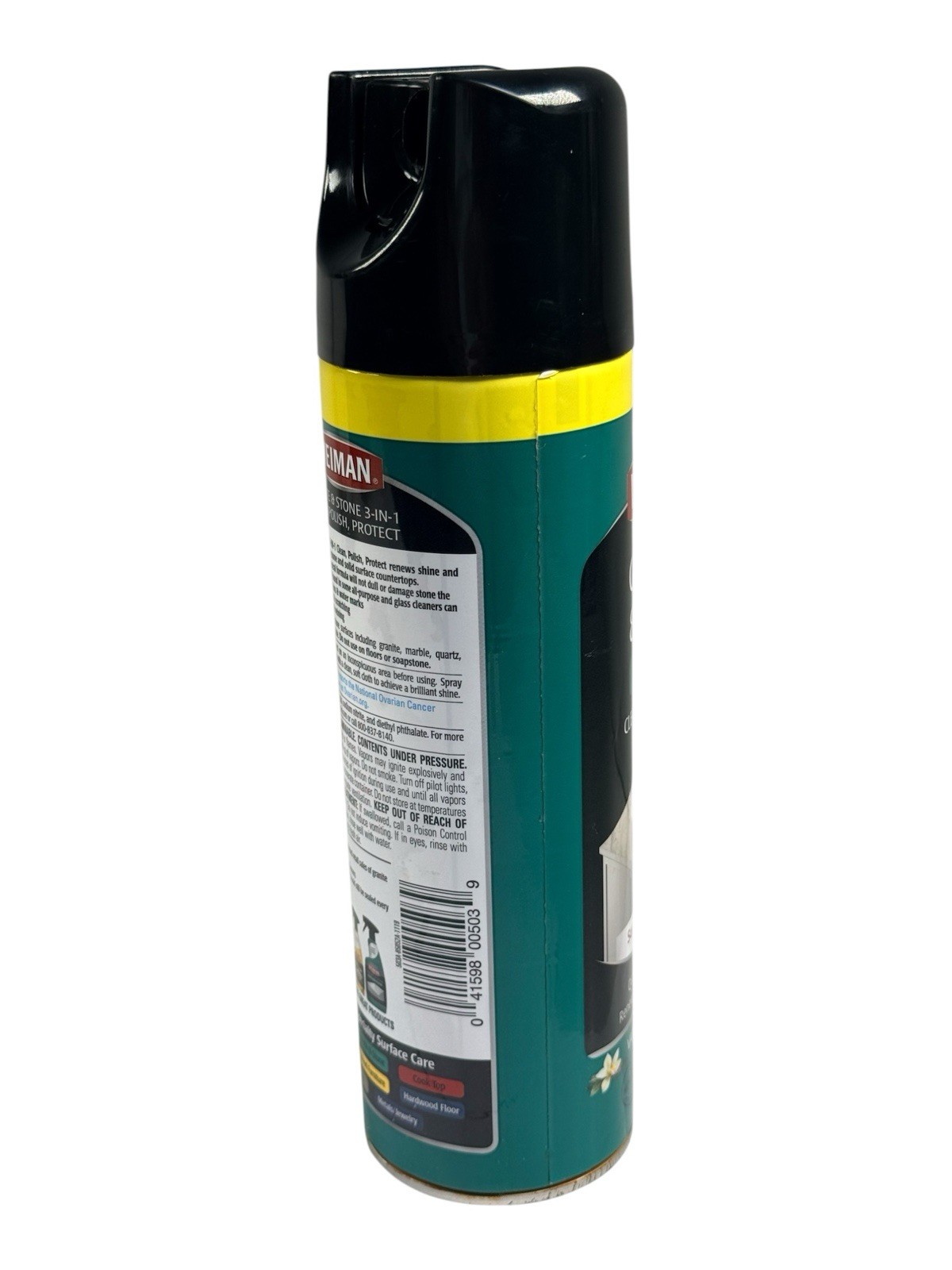 Rare Weidman Granite & Stone 3-in-1 Clean Polish Protect Vanilla Aerosol 17 oz