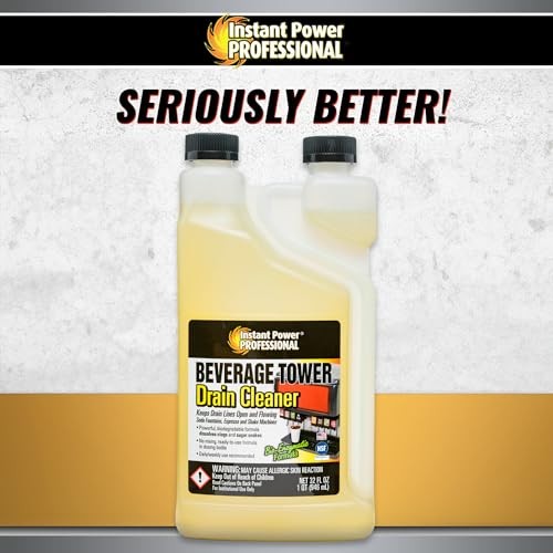 Professional Beverage Tower Drain Cleaner, Keg Line Cleaner Solution 1 Pack