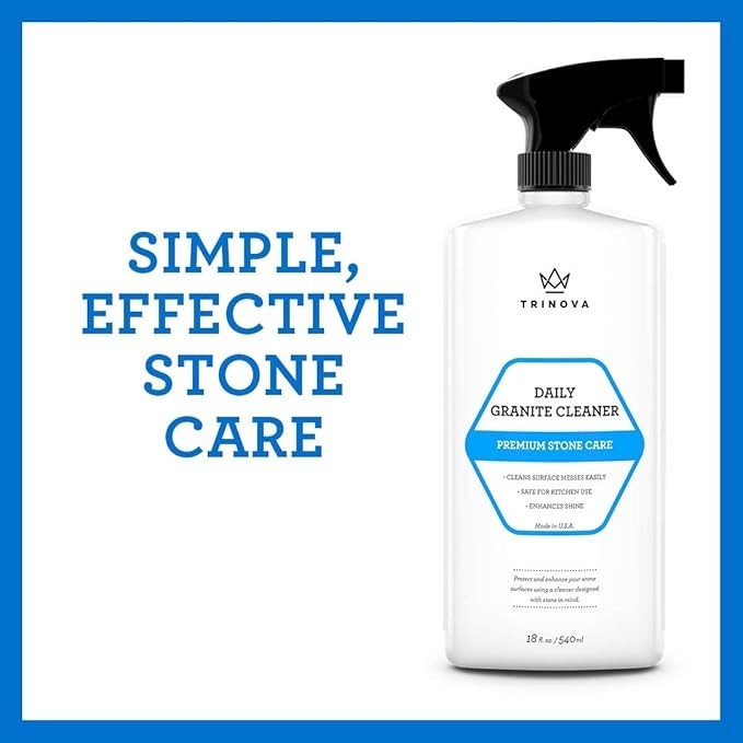 TriNova Granite Cleaner & Polish Gallon Refill for Daily Use – Made in USA