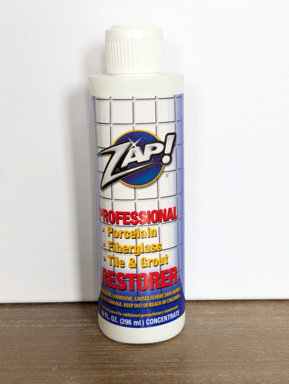 Zap! Professional Restorer 10 oz Porcelain Fiberglass Tile Grout – NEW SEALED