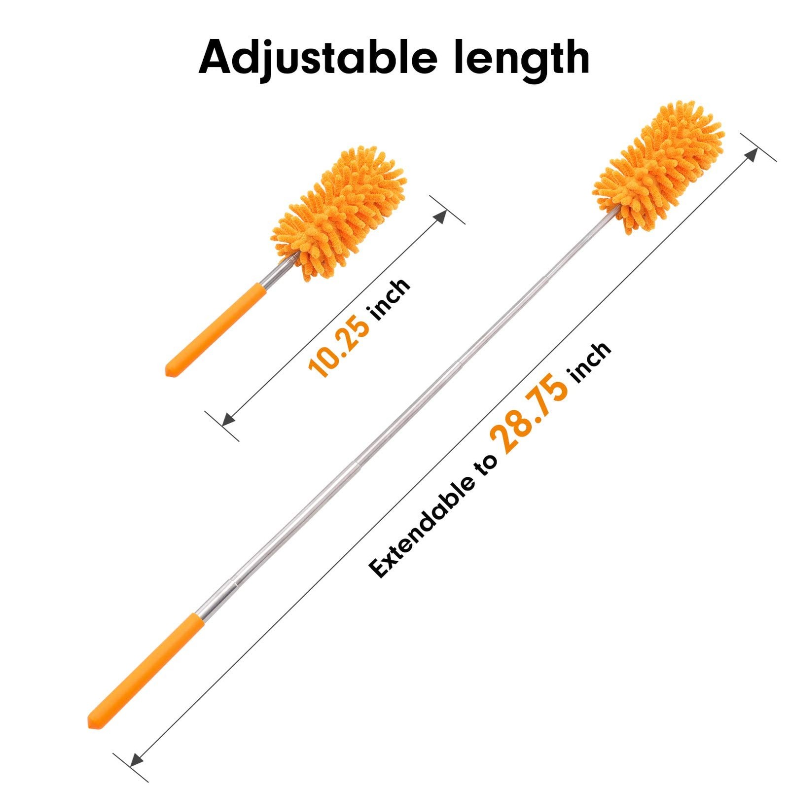 Microfiber Duster for Cleaning, Hand Washable Dusters with 2pcs Replaceable M…