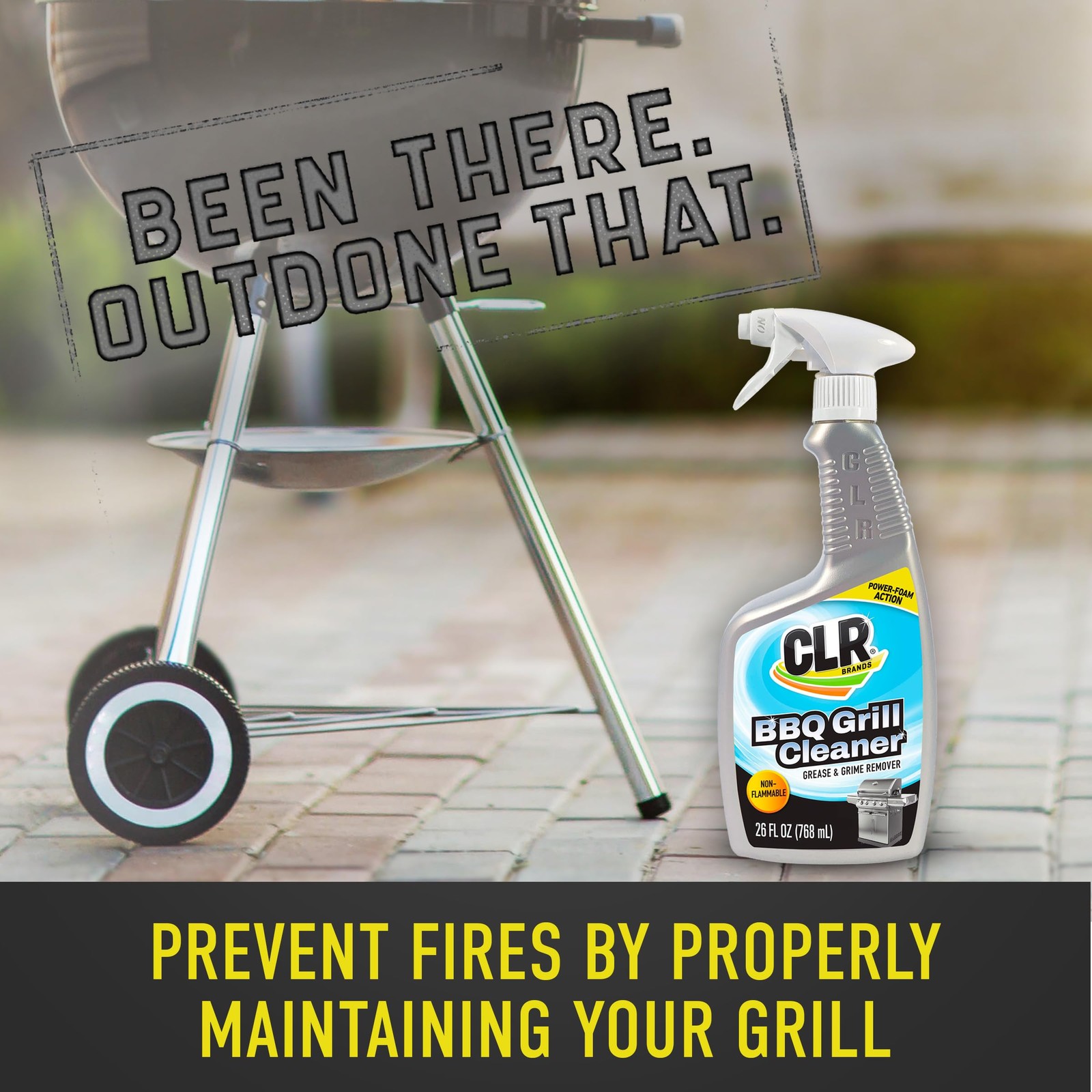 CLR Brands Grill Cleaner and Degreaser Spray, 26 oz. Bottle, BBQ Cleaner Remo…