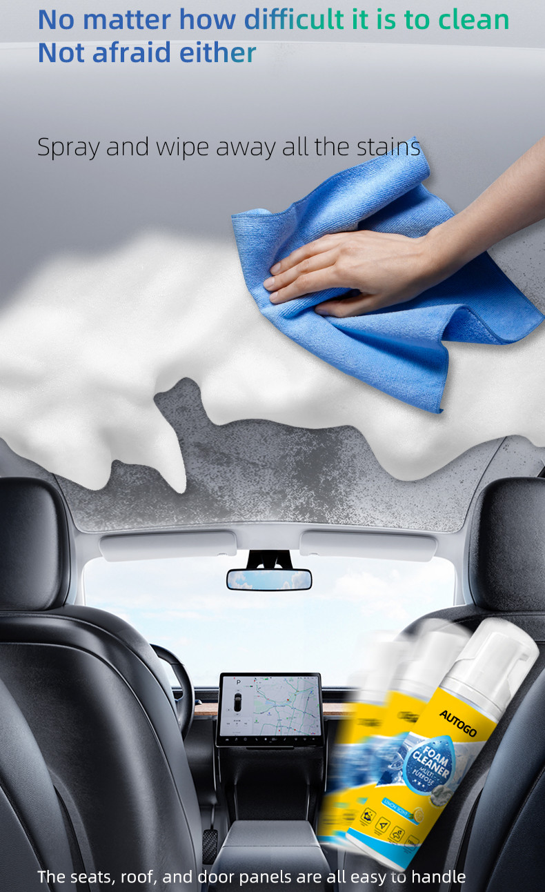 4-in-1 Multi-Enzyme Foam Cleaner, All-Purpose Spray 150ml with Sponge & Towel