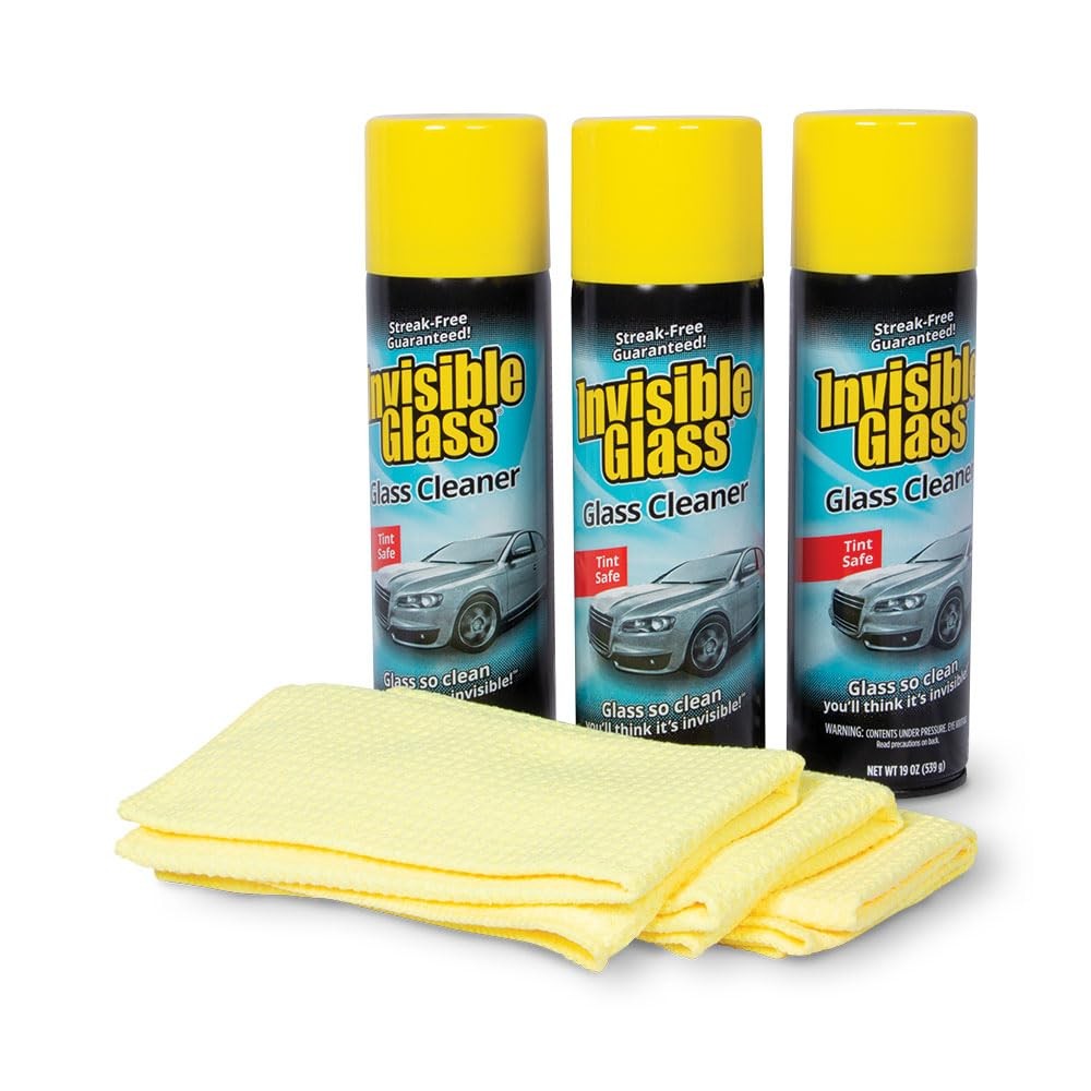 99011 Premium Aerosol Glass Cleaner Spray Kit Includes 3 Premium Aerosol Glas…