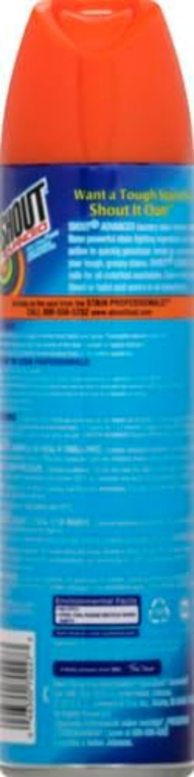 Powerful Shout Foaming Stain Remover | 36 oz Pack of 2 for Stubborn Stains