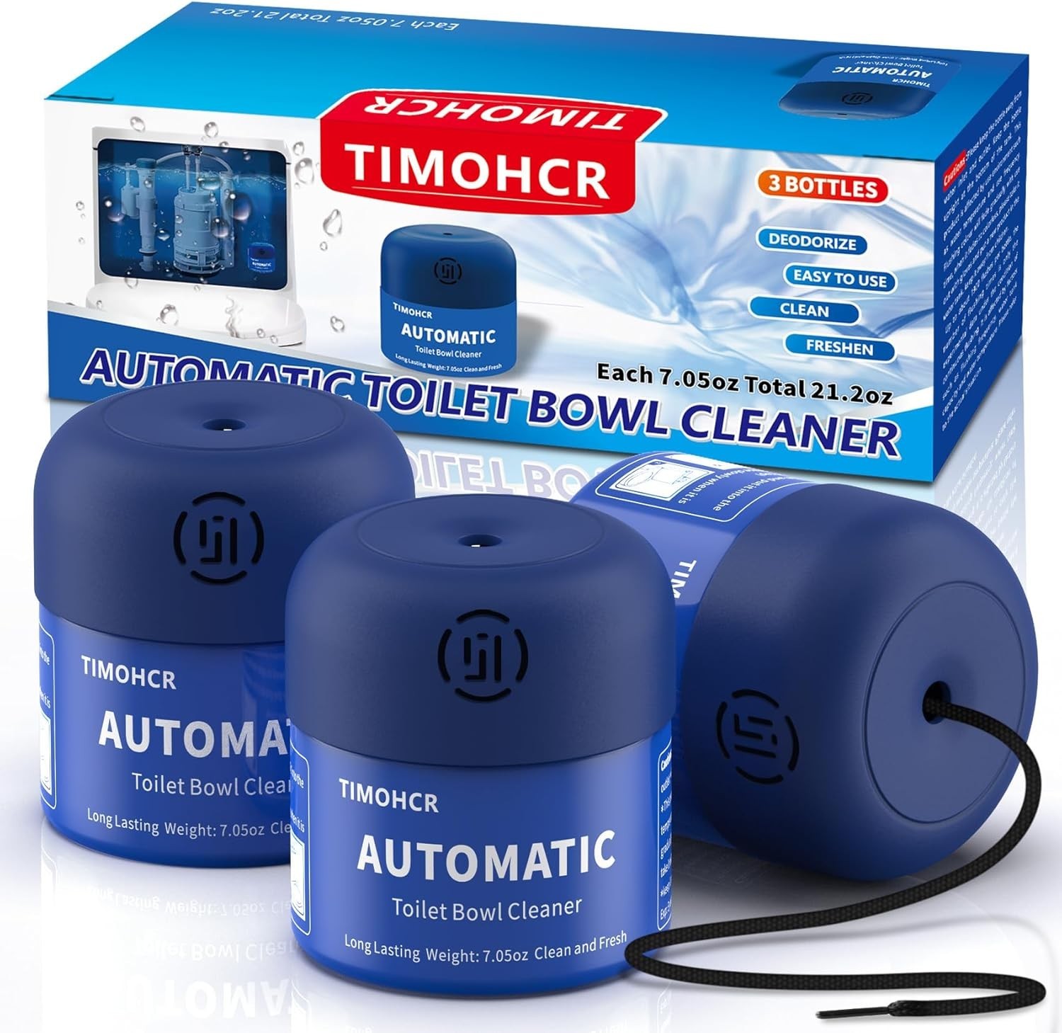 Toilet Bowl Cleaner, Automatic Long Lasting Continuous Toilet Bowl Cleaners U…