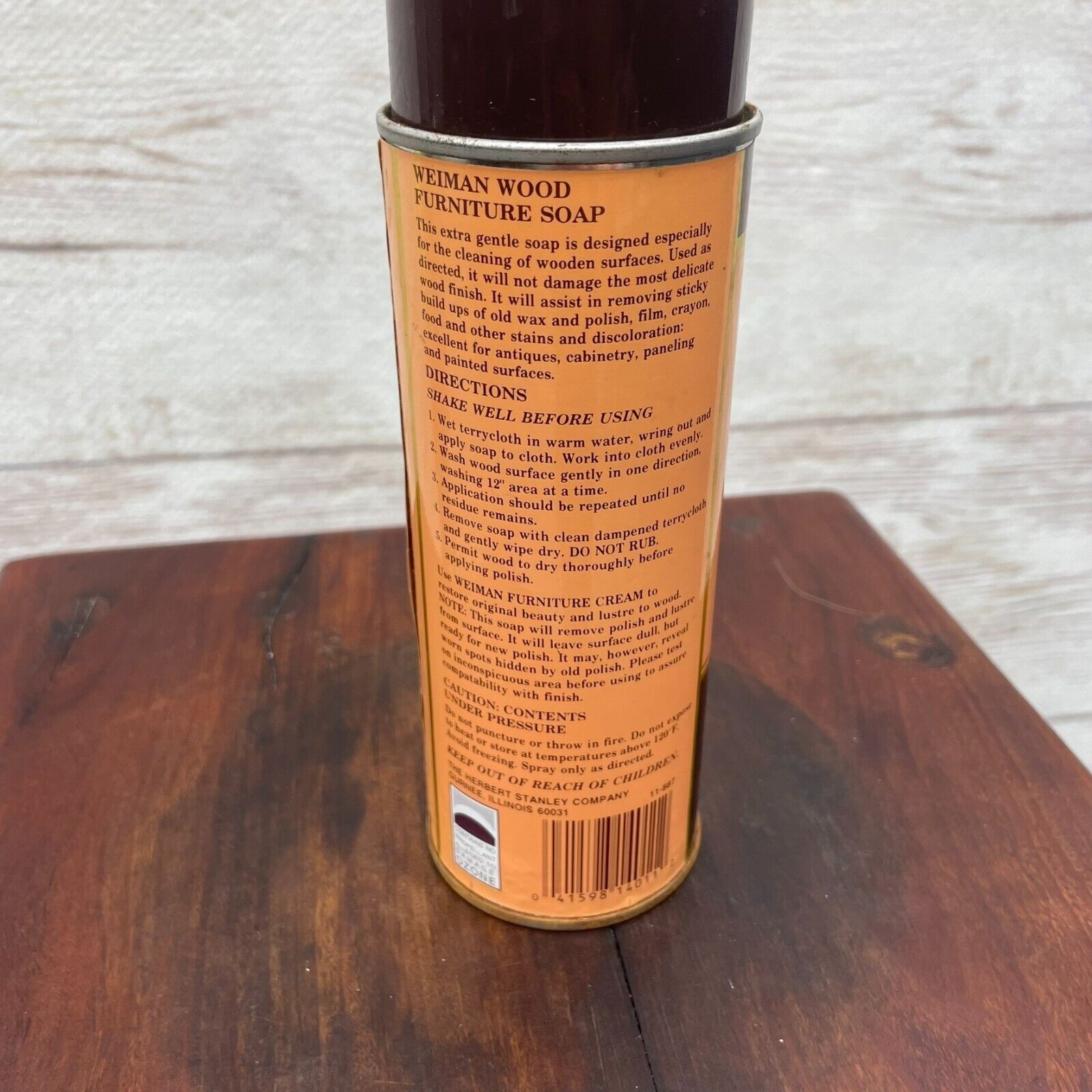 WEIMAN Wood Furniture Soap with Flaxseed Oil 14 Oz Spray Can Discontinued