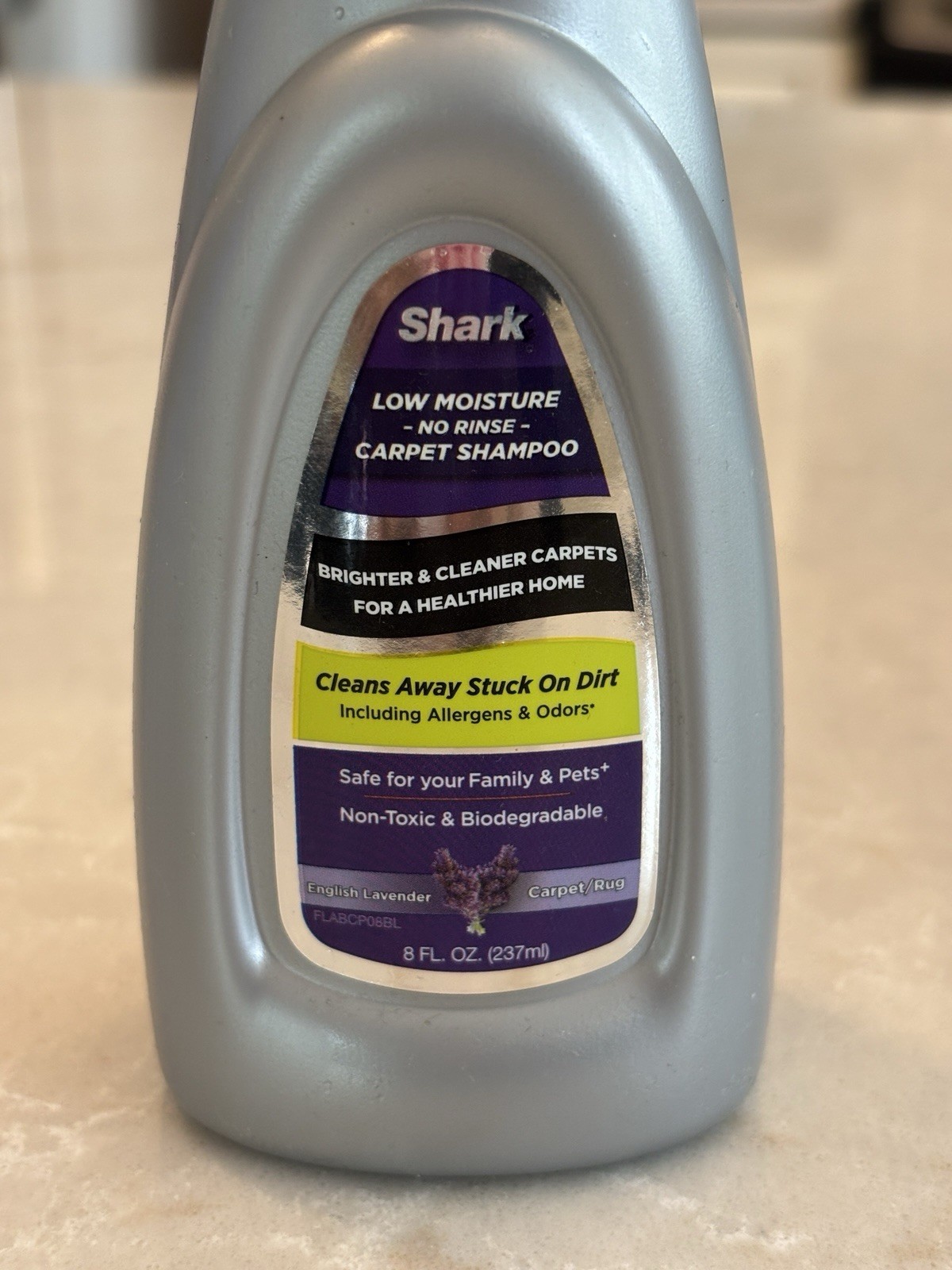 NEW🚨Shark Low Moisture No Rinse Carpet Shampoo English Lavender Concentrate 8oz