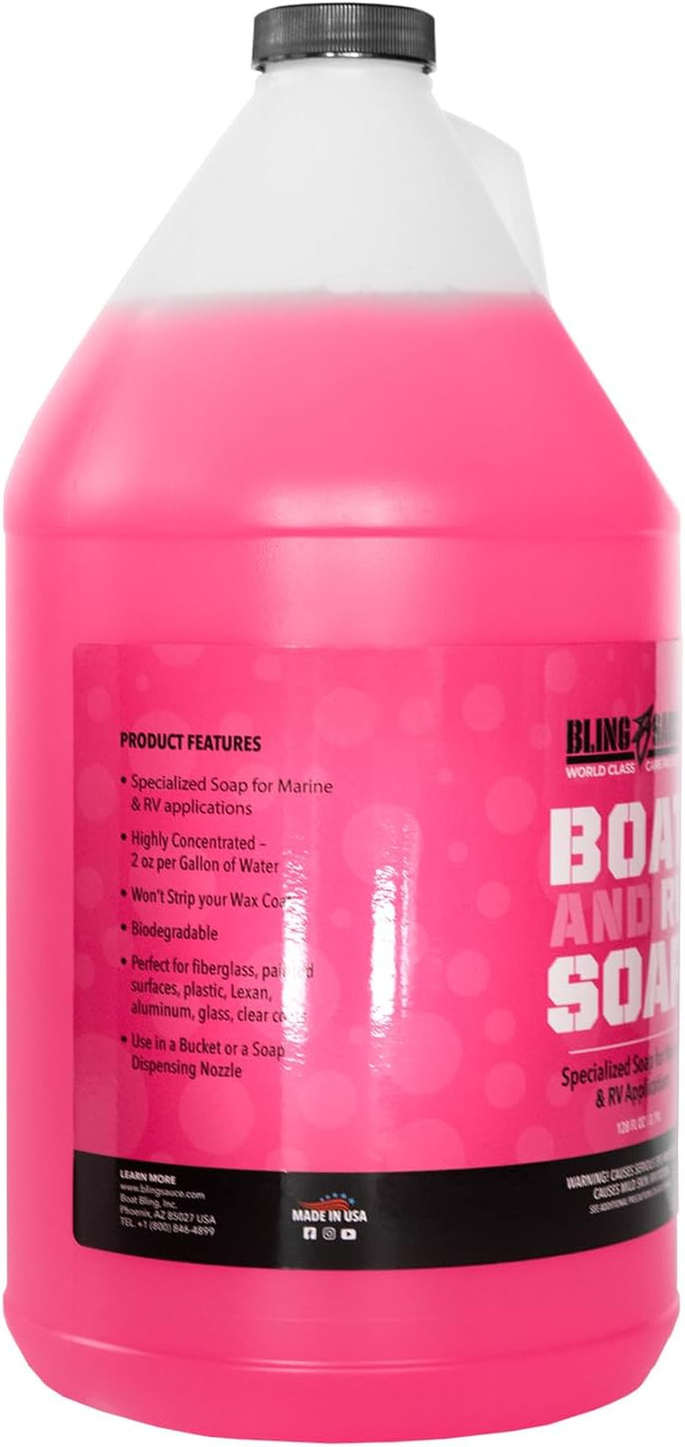Boat and RV Soap, Highly Concentrated and Biodegradable, Won’T Strip Wax Coat, 1