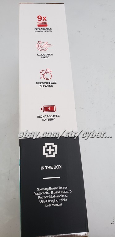 Swiss Brand Expandable Cordless Spin Brush; New in Box