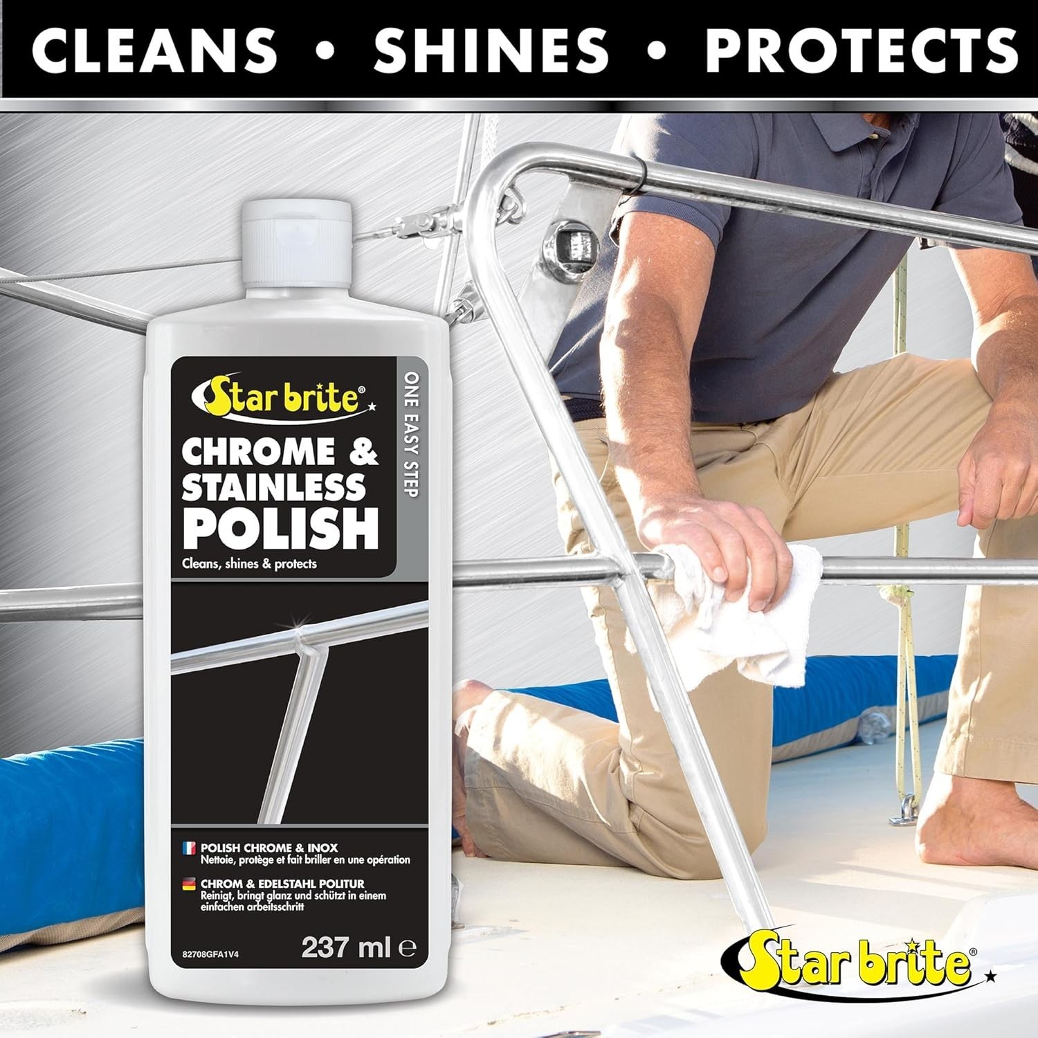 Chrome & Stainless Polish – Marine Grade Formula Protects Against Pitting, Sa…