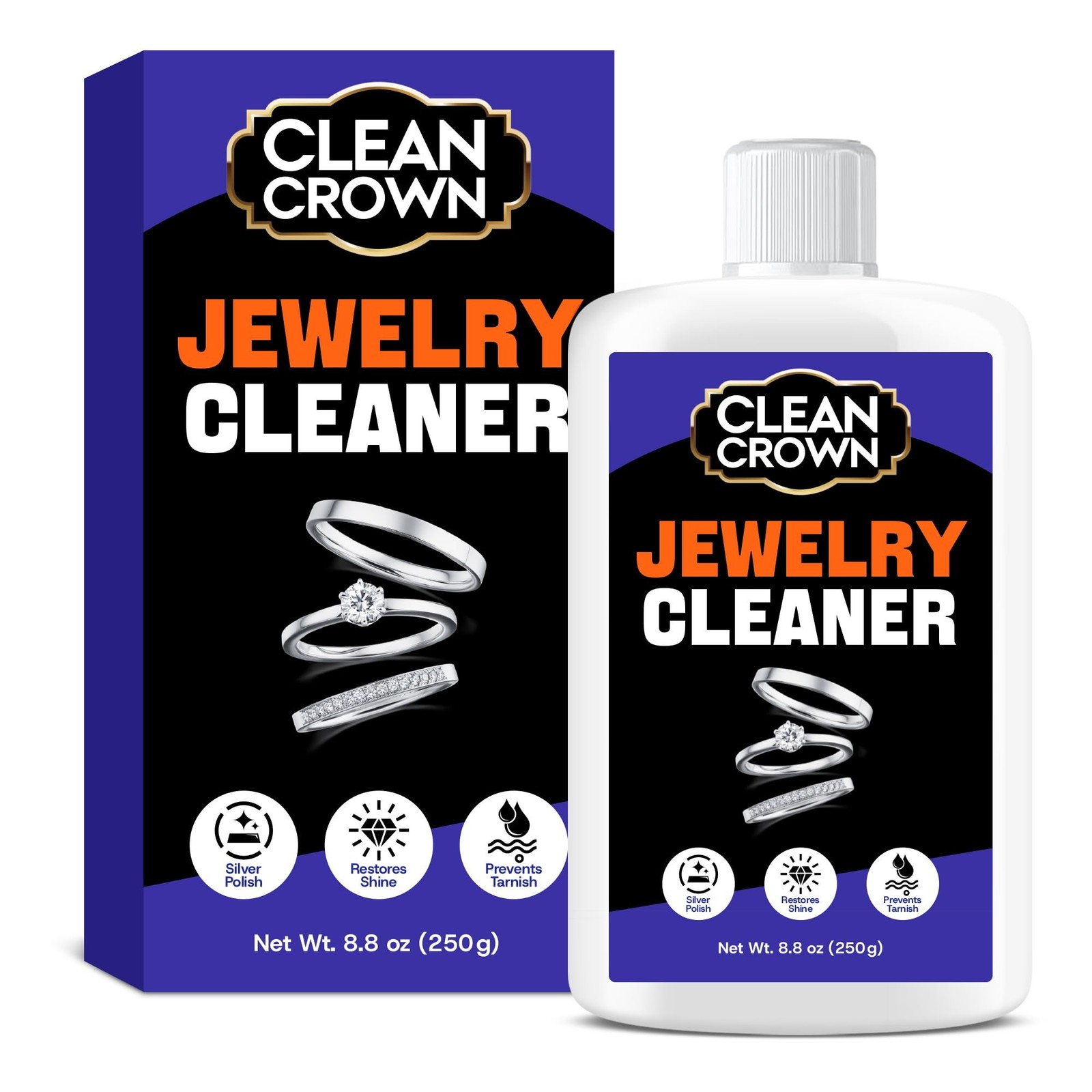 Silver Jewelry Cleaner (8.8 Oz), Silver Cleaner Jewelry Tarnish Remover, Ster…