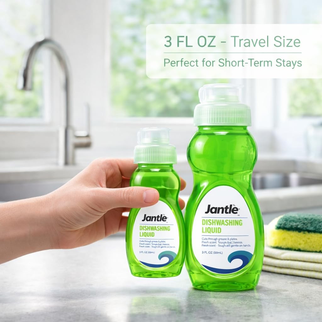 3 oz Dishwashing Liquid Bottles – Case of 72 Travel Size Mini Dish Soap – Bul…