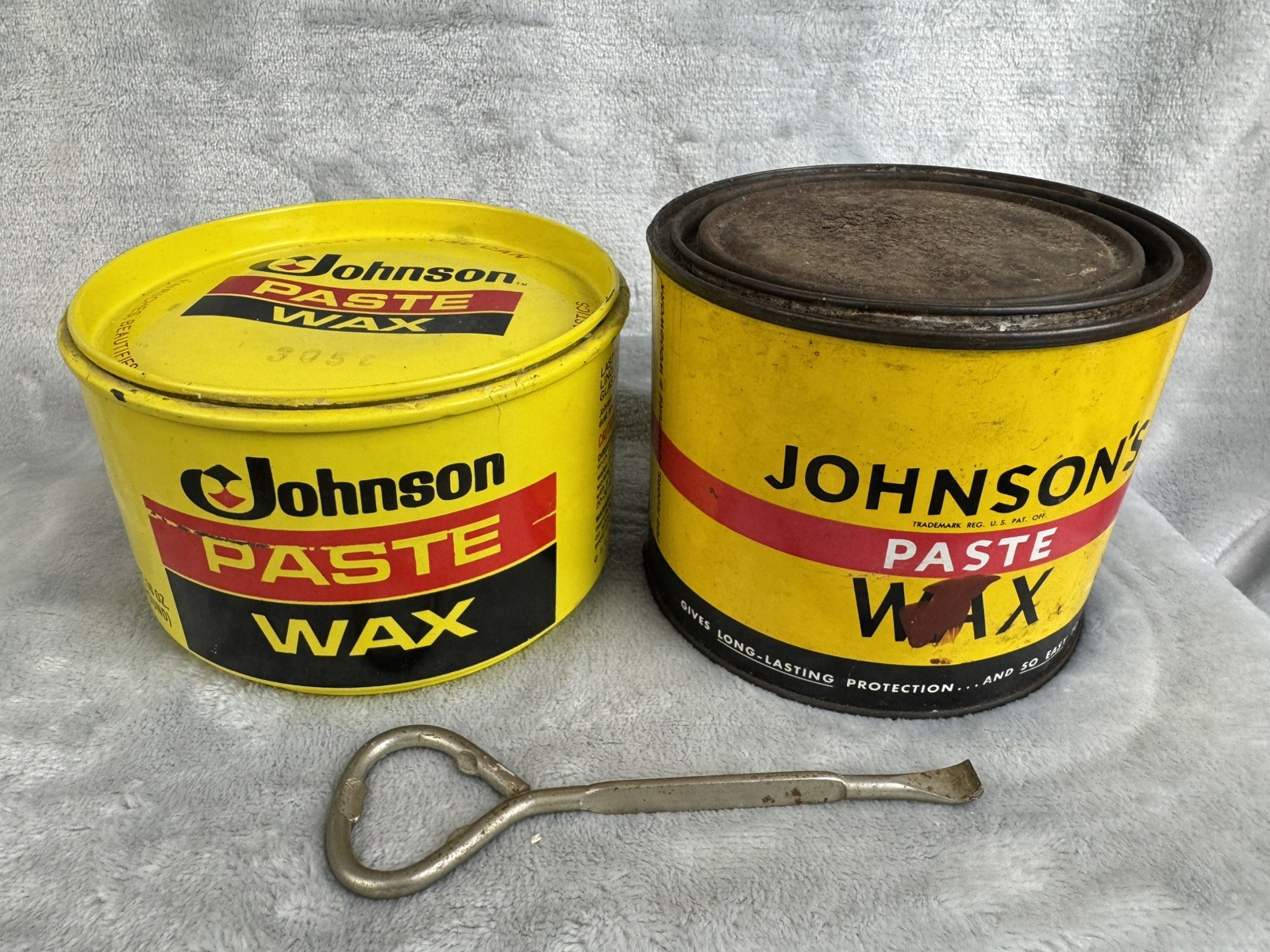 2 Original Formula JOHNSON’S PASTE WAX 16 oz Cans See Weight Photos Partials