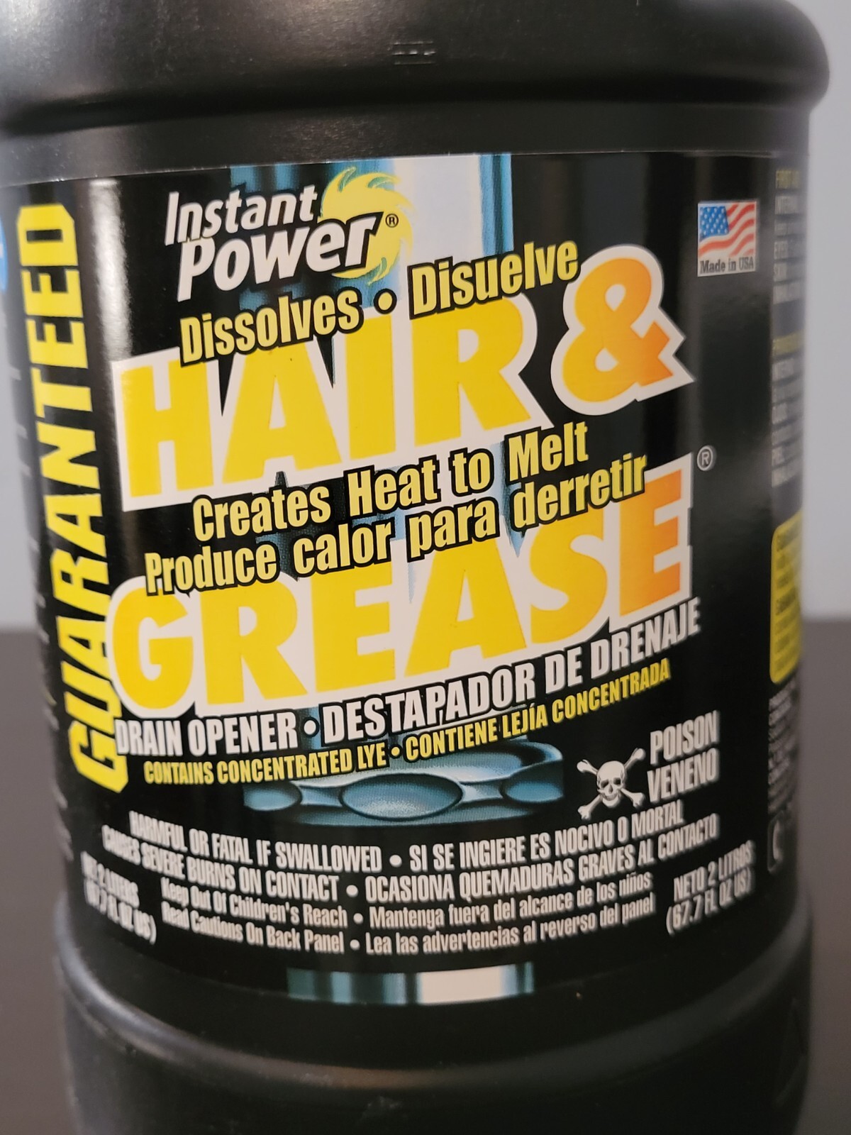 Scotch Corporation Hair & Grease Drain Opener 2 Liter Bottle (NEW) PSJ