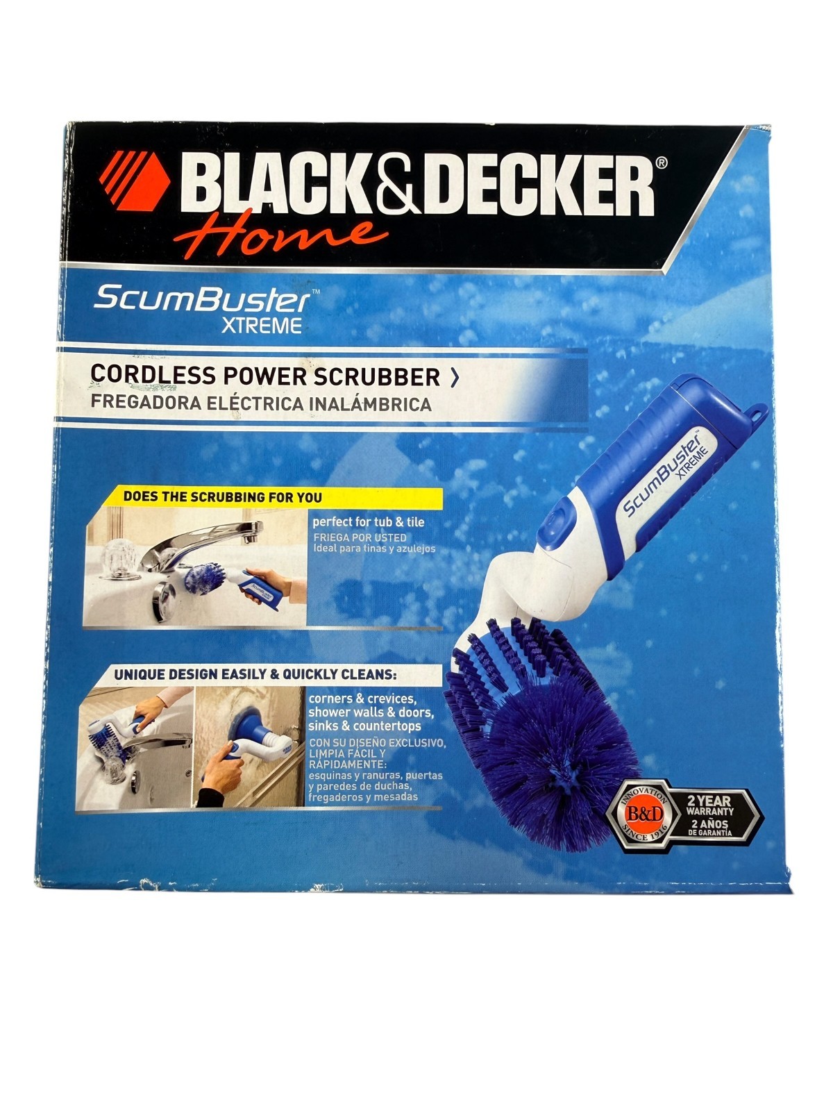 Black & Decker Home ScumBuster Xtreme Cordless Power Scrubber S700E, NEW SEALED!