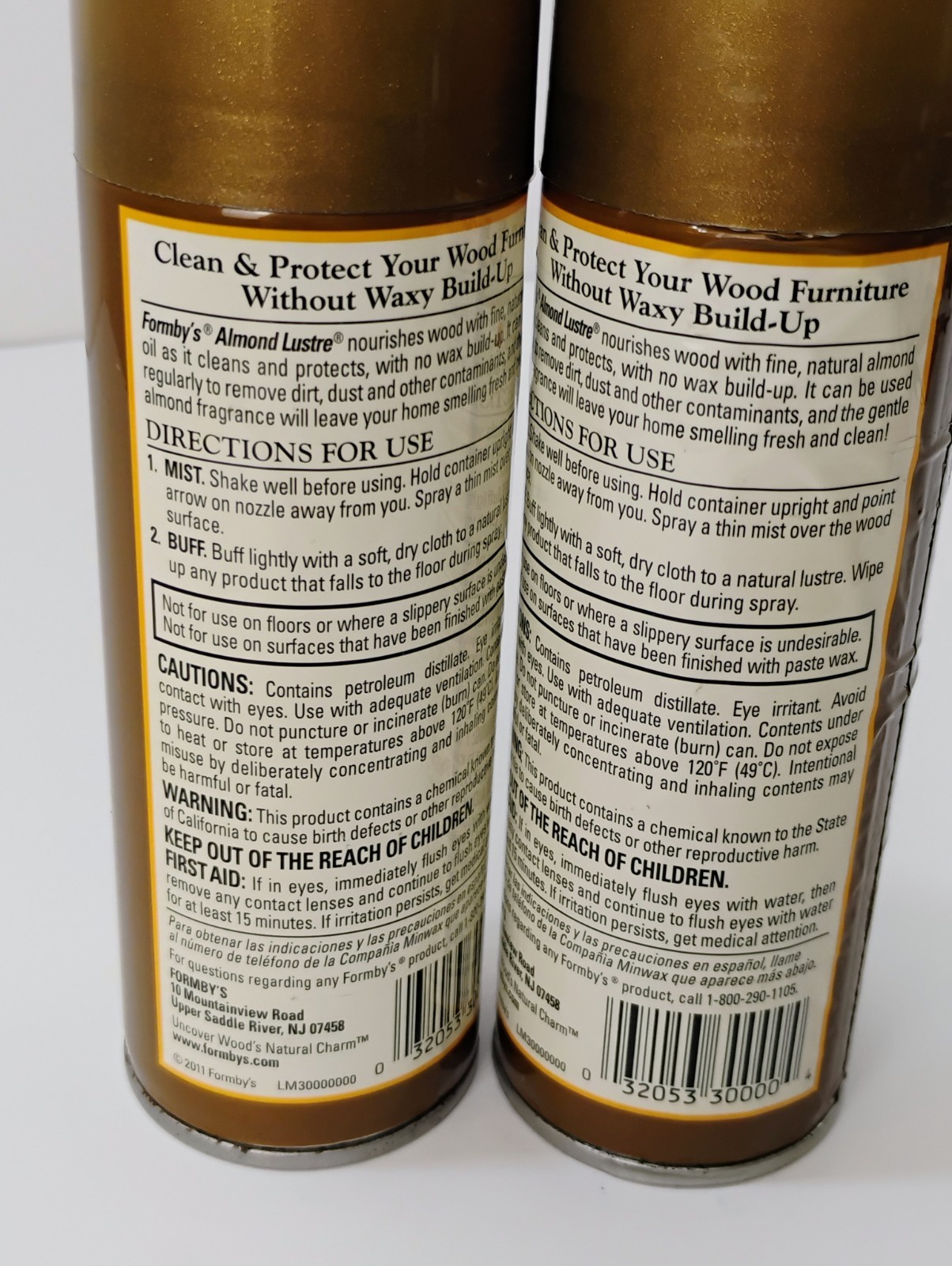 Formbyy Almond Oil Lustre Wood Furniture Spray 6 Oz 2-pack (K5)