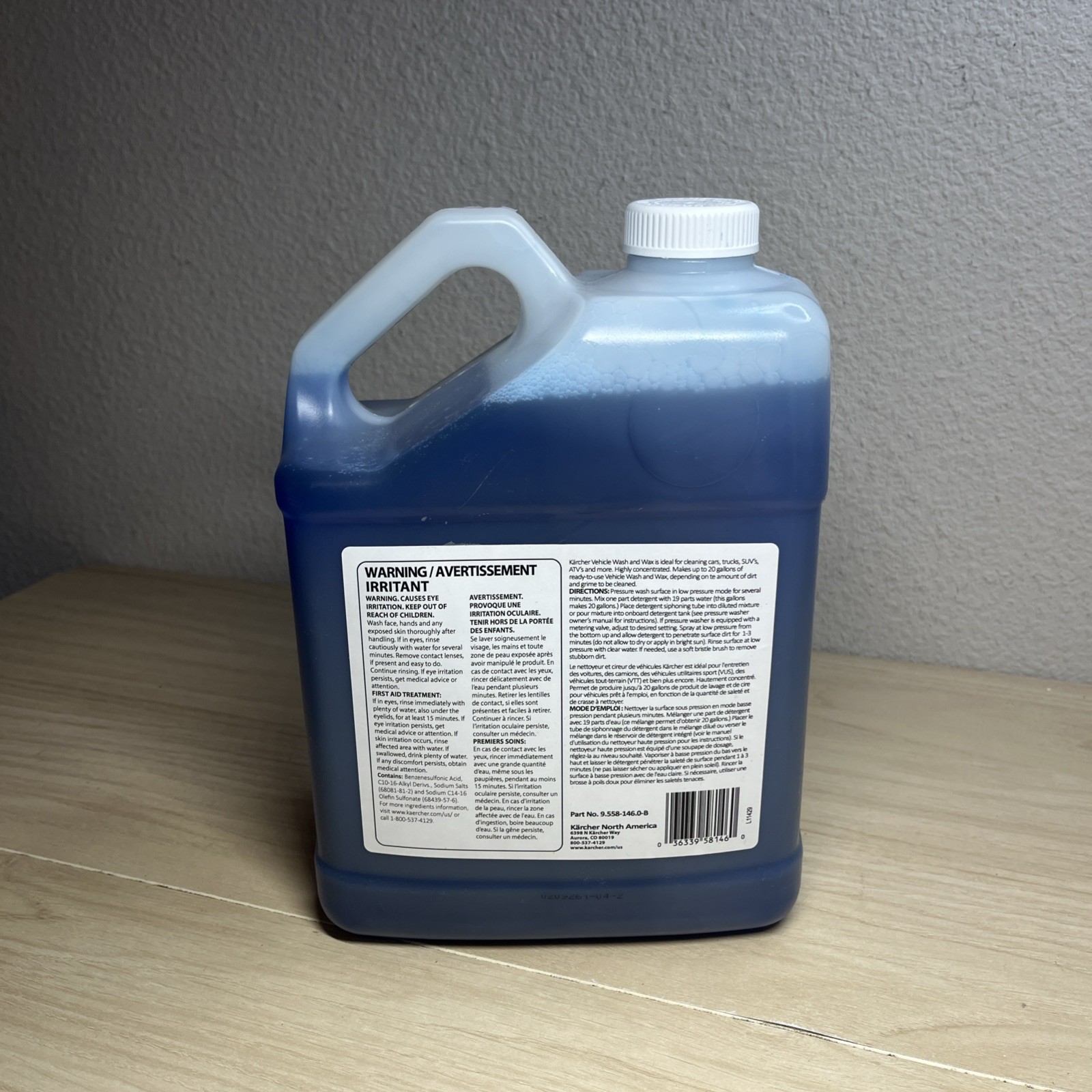 Kärcher Pressure Washer Detergent Vehicle Wash & Wax, Car Cleaner – 1 Gallon