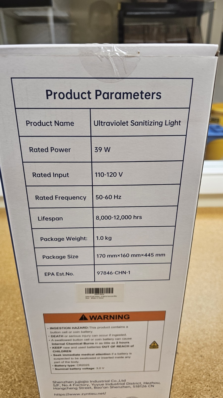 Zyntieu 69W UV Light Sanitizer with Remote Control and 3 Timers Black
