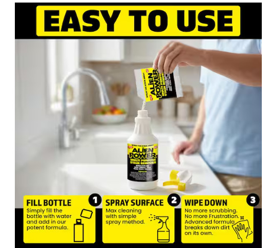 2 Pack Alien Power 24 oz. Super Concentrated Stain Remover & All-Purpose Cleaner