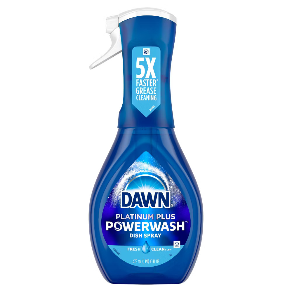 Dawn Platinum Powerwash Dishwashing Liquid Dish Soap Spray – Fresh – 16oz