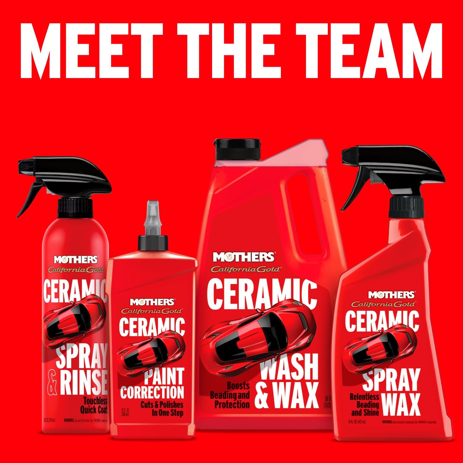 California Gold Ceramic Spray & Rinse Wax, 16 oz. (05646)
