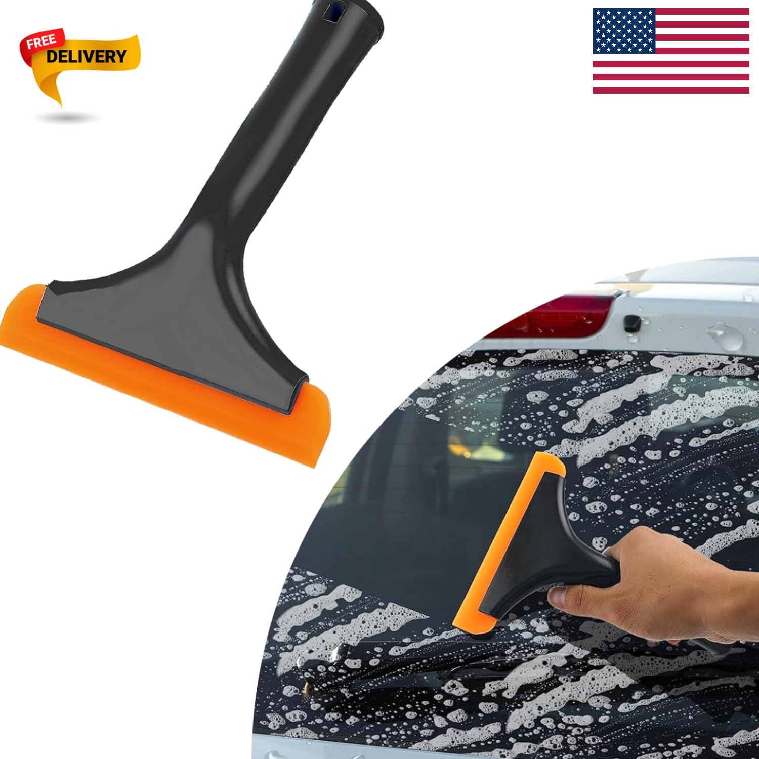 Lightweight & Durable Silicone Squeegee – 5.9-Inch Blade for Home and Automotive