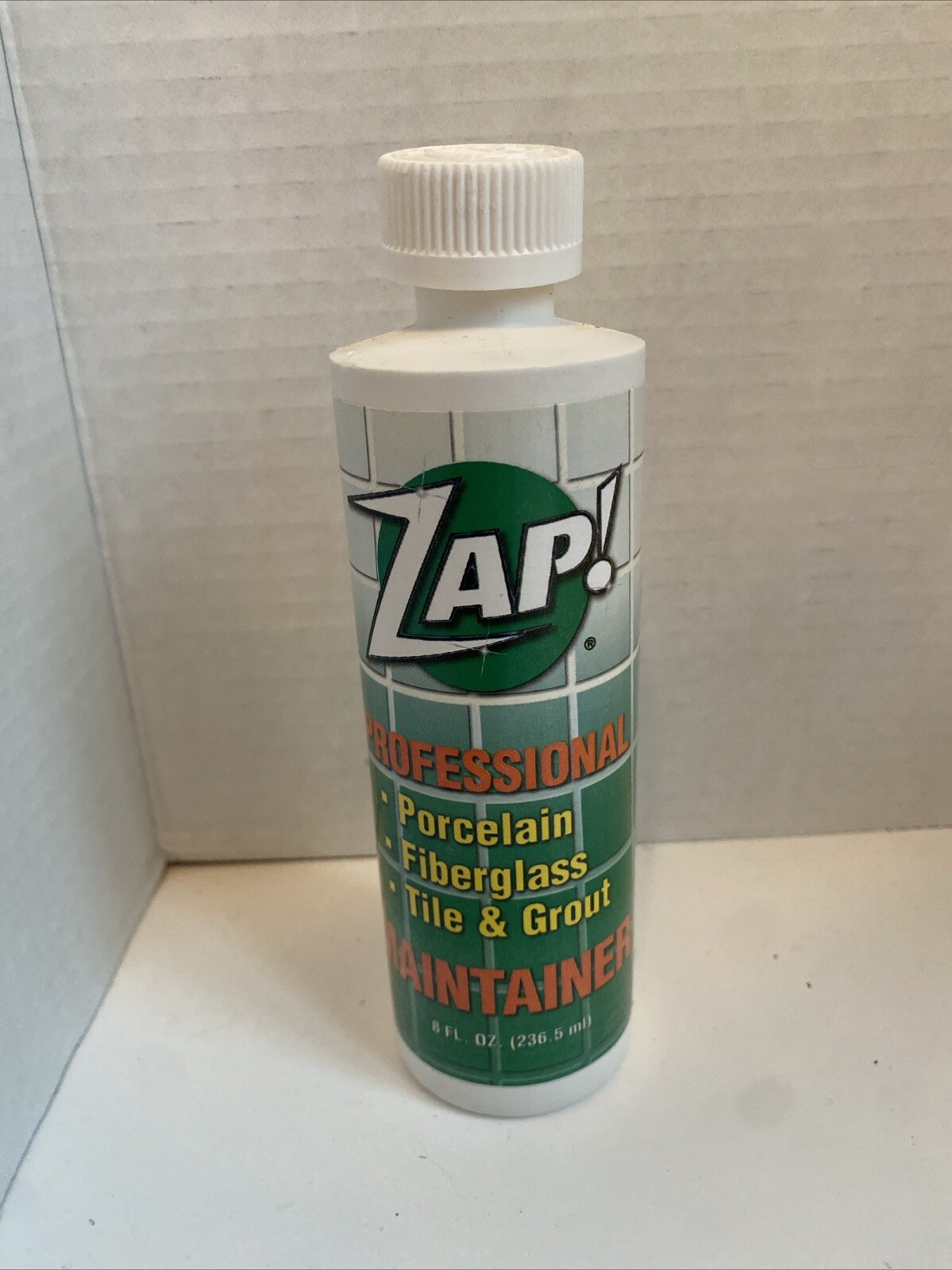 Zap Professional Maintainer For Porcelain Fiberglass Tile And Grout Sealed 12oz