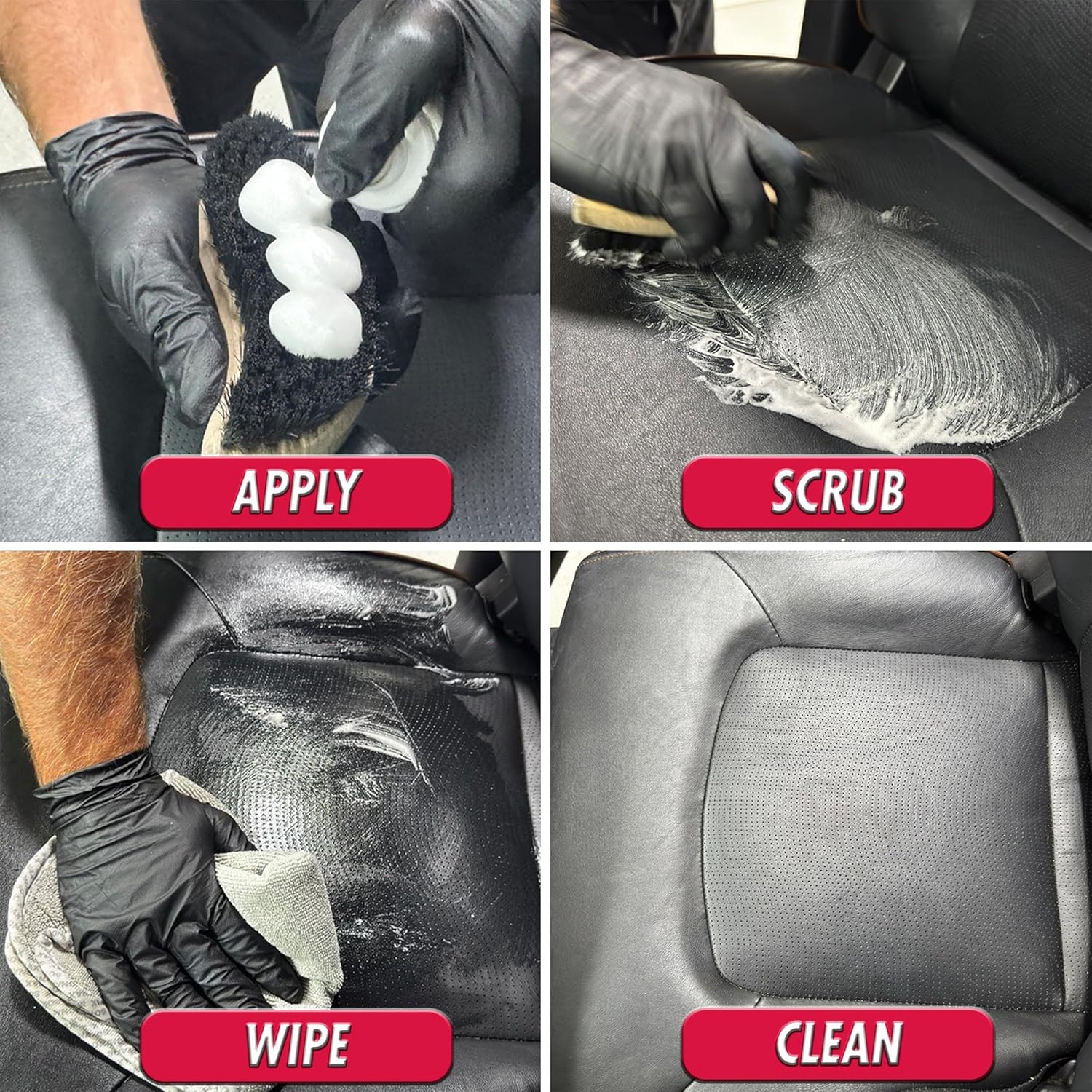Premium Class Leather Cleaner | Powerful Foaming Formula for Deep Cleaning Smoot