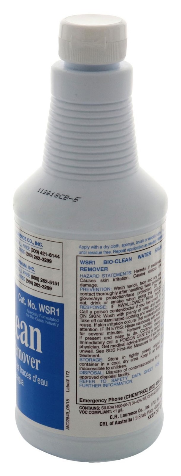 Water Stain Remover – 16 oz Bottle, Powerful Bio-Clean Solution for Glass & Surf