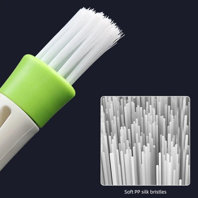 Portable Double End Car Vent Brush Computer Dust Cleaner Window Air Con Blinds