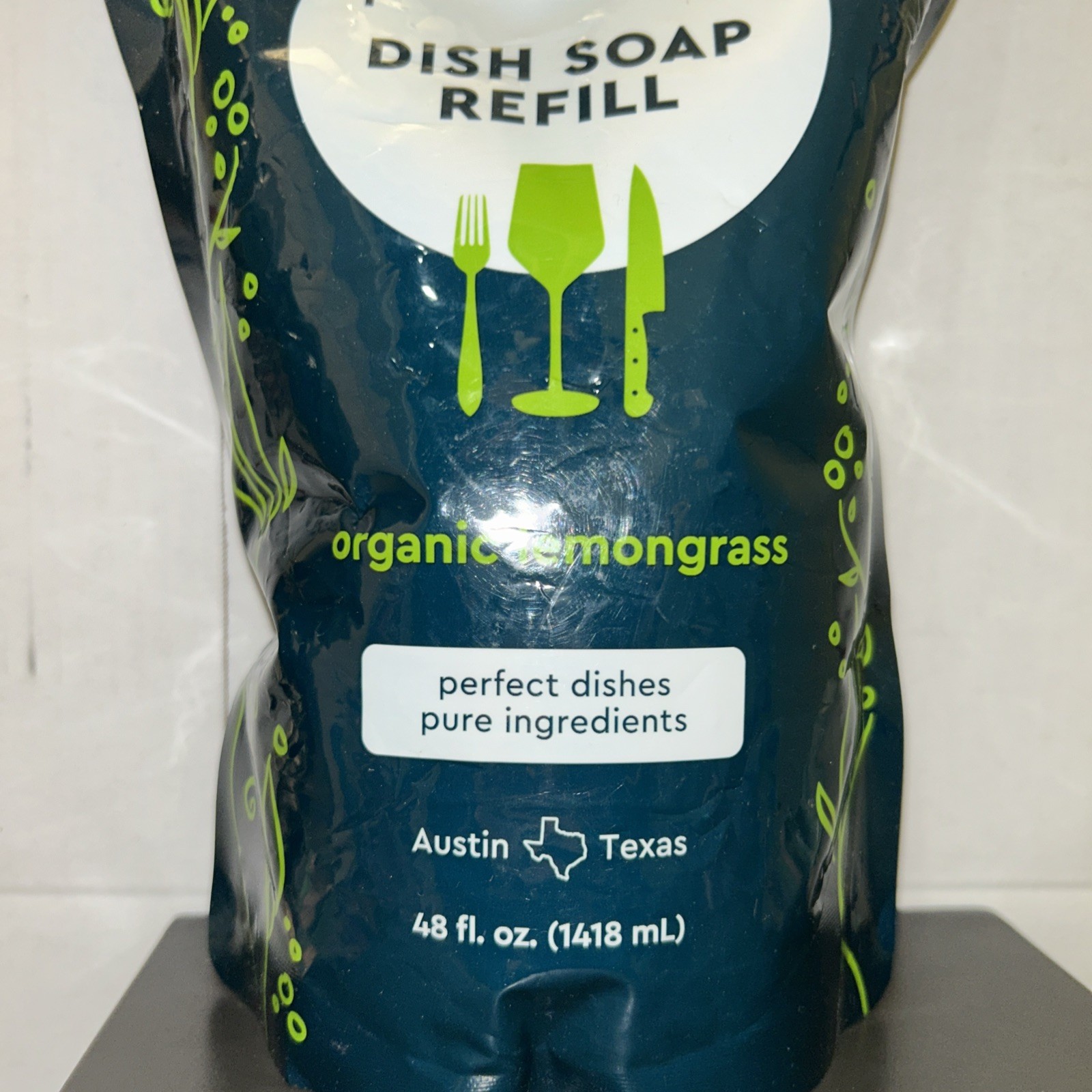 Puracy Natural Dish Soap Refill, Skin-Softening Plant-Based Liquid lemograss