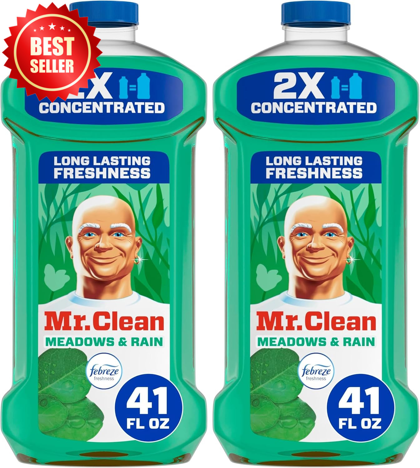 Pack of 2, 41 Fl Oz Concentrated Multi Surface Cleaner Febreze Meadows Rain US