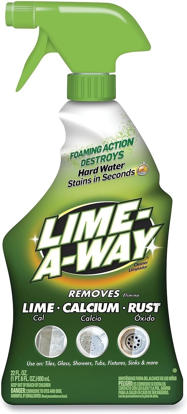 Cleaner, 22 Fluid Ounce Calcium Lime Cleaner and Rust Remover CLR Lime…