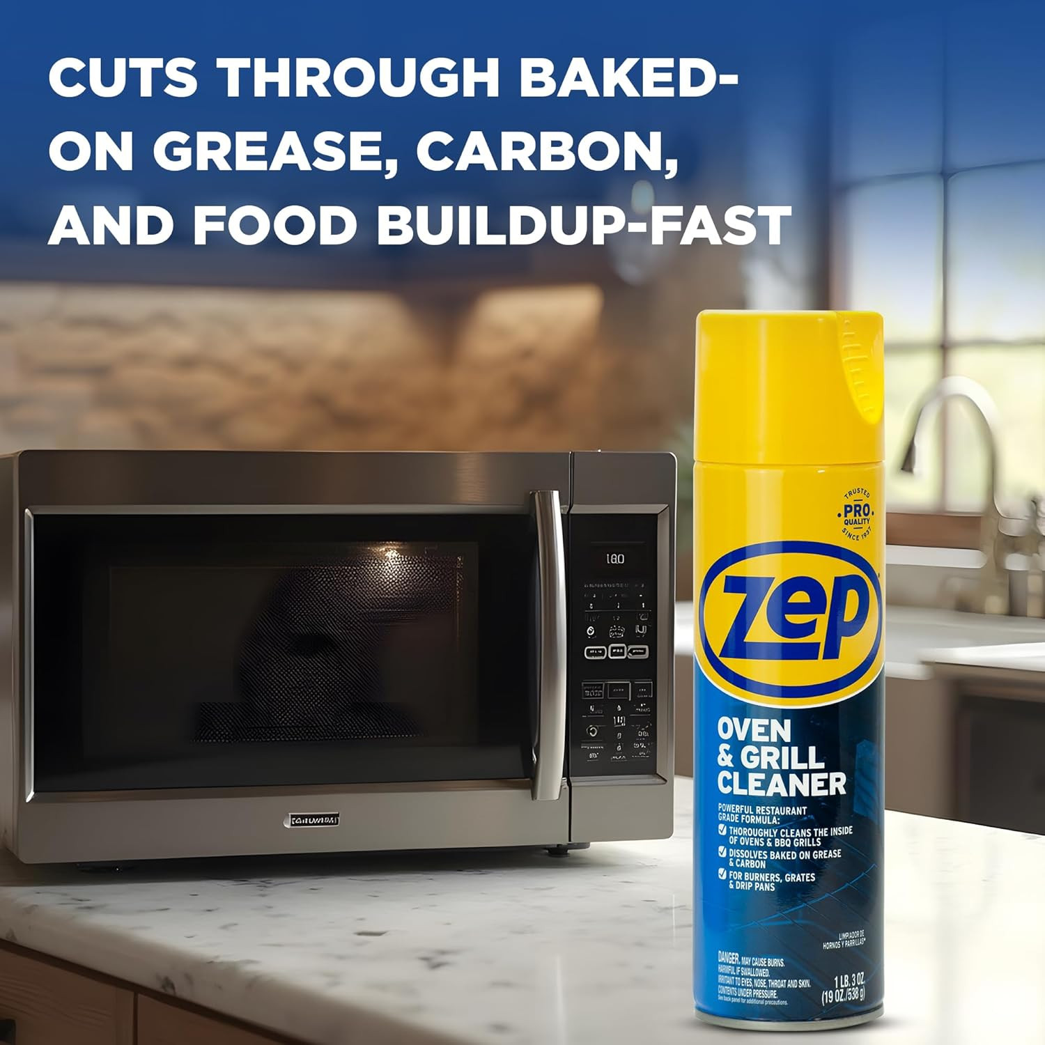 Heavy-Duty Oven and Grill Cleaner 19 Oz (1 Unit) and Foaming Wall Cleaner 18 Oz