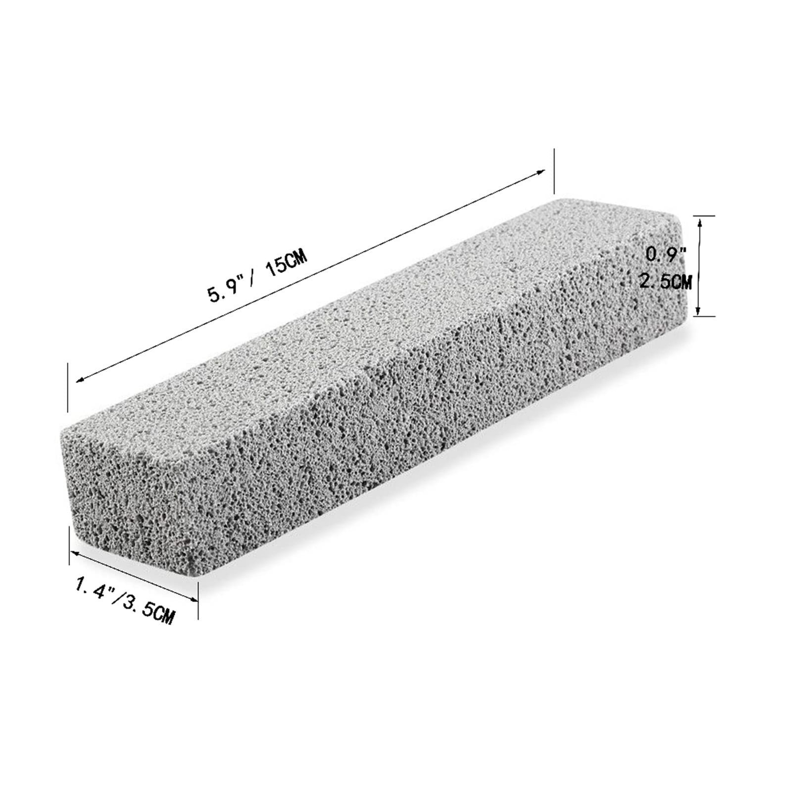 30 Pack White Pumice Stones for Cleaning Toilet Bowl Scouring Pad Stick