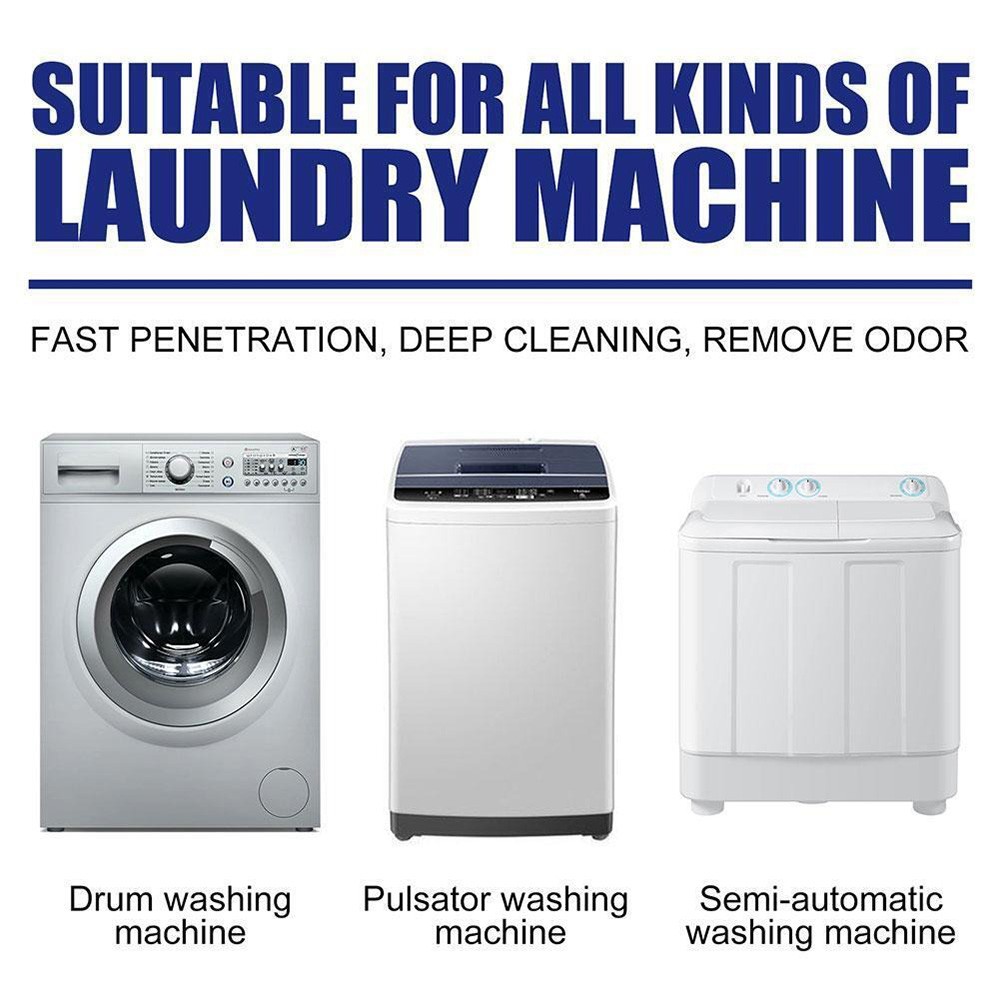 Washing Machine Cleaner Descaler 12/24pcs Deep Cleaning Tablets Efficient