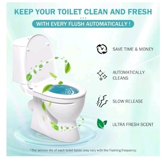Crazy Clean Toilet Cleaner Household Cleaning Solution Lasting Toilet Cleaner