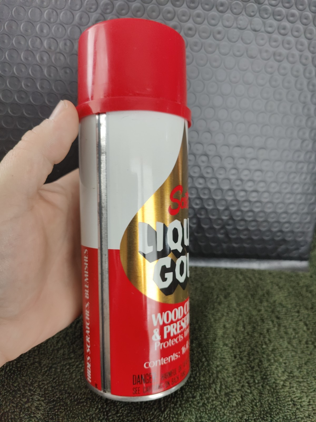 New Vintage Scott’s Liquid Gold Wood Cleaner Pourable Top Non Aerosol 16oz @