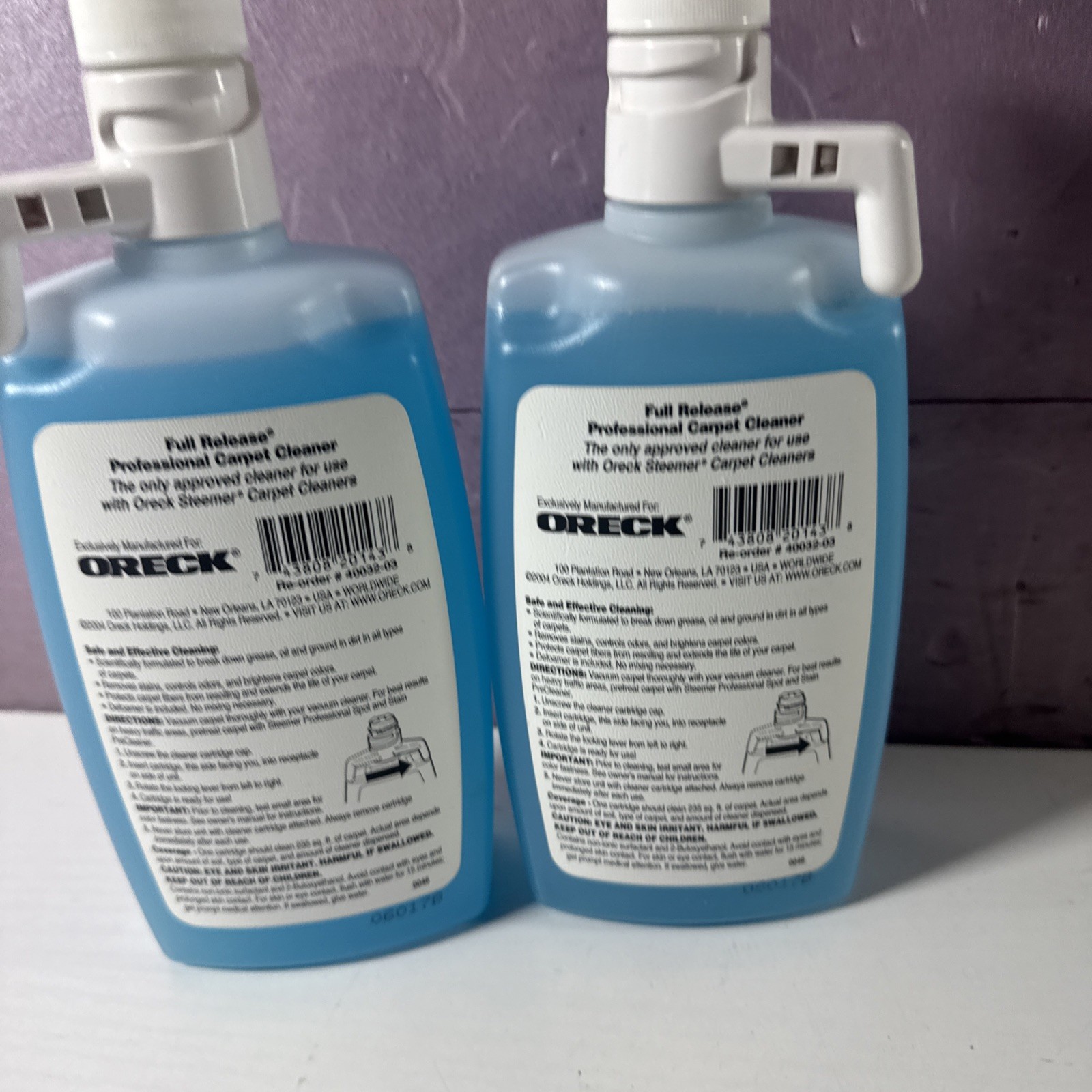 Oreck Professional Full Release Carpet And Hard Floor Cleaner 16 oz. New