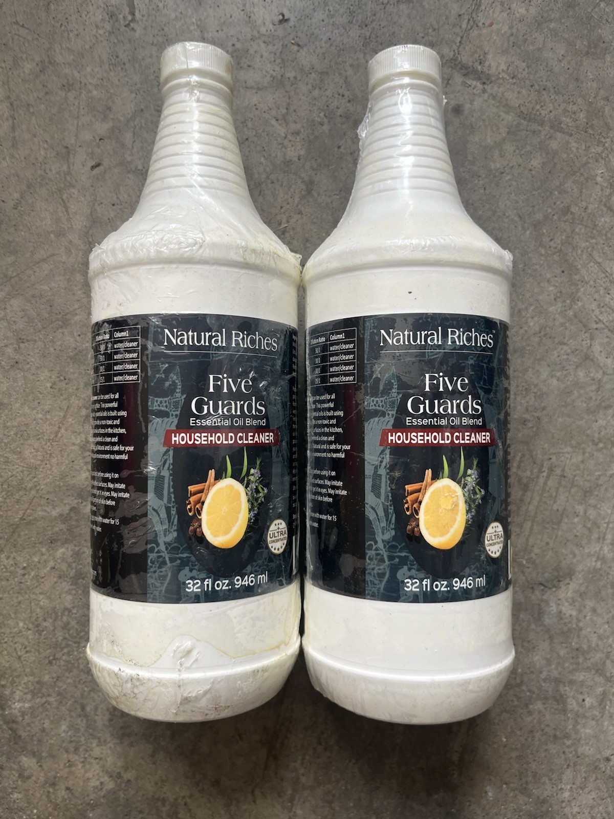 2Pk Natural Riches Household Cleaner Concentrate Five Guards 32oz Each