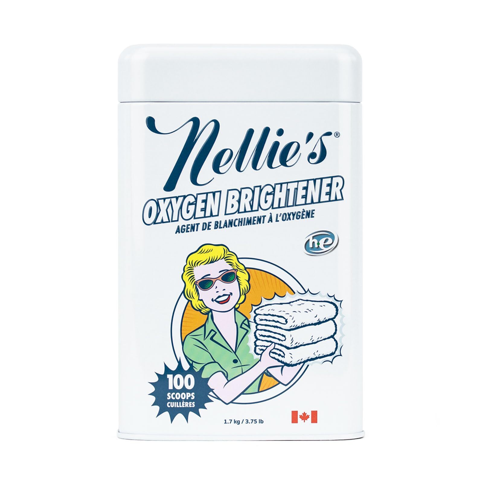 Nellie’s All-Natural Oxygen Brightener 100 Load 3.75 lb (Pack Of 6)