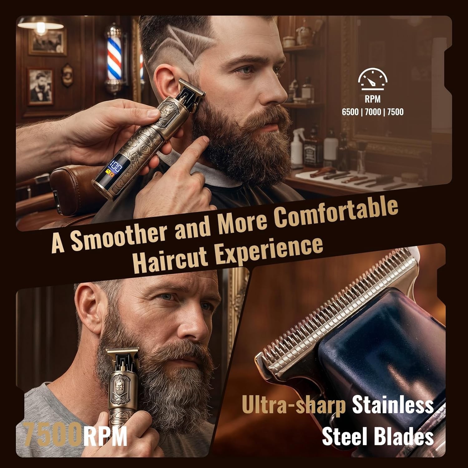 Ufree Foil Shavers Electric Razor for Men, Beard Trimmer Grooming Shaving Kit,