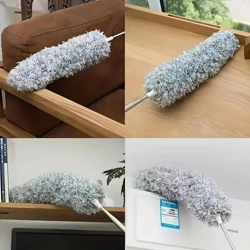 Multifunction Retractable Duster Bendable Head Washable Cleaning Tool