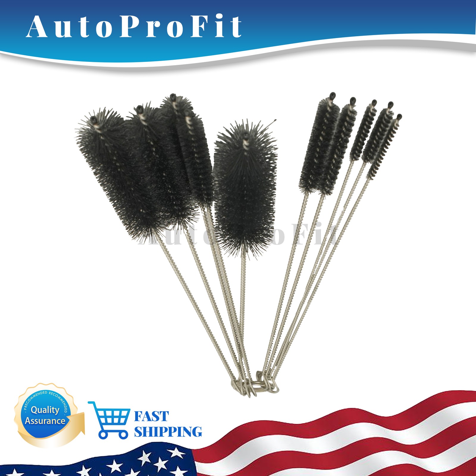 10PCS Set Nylon Cleaning Straw Brush Cleaner Bottle Tube Pipe Small Long US