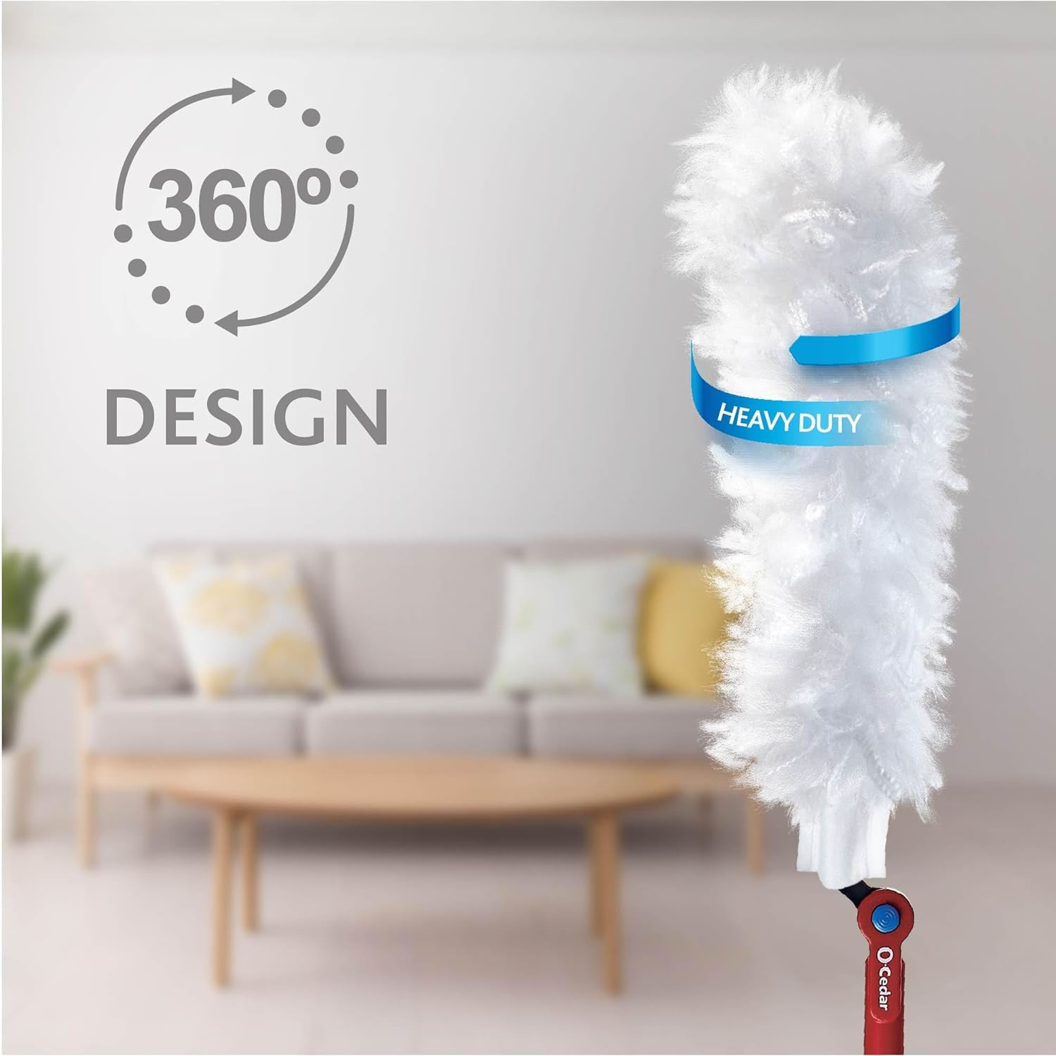 O-Cedar Flex & Catch Heavy Duty Dusting Kit with 3 Disposable Duster Refills | E