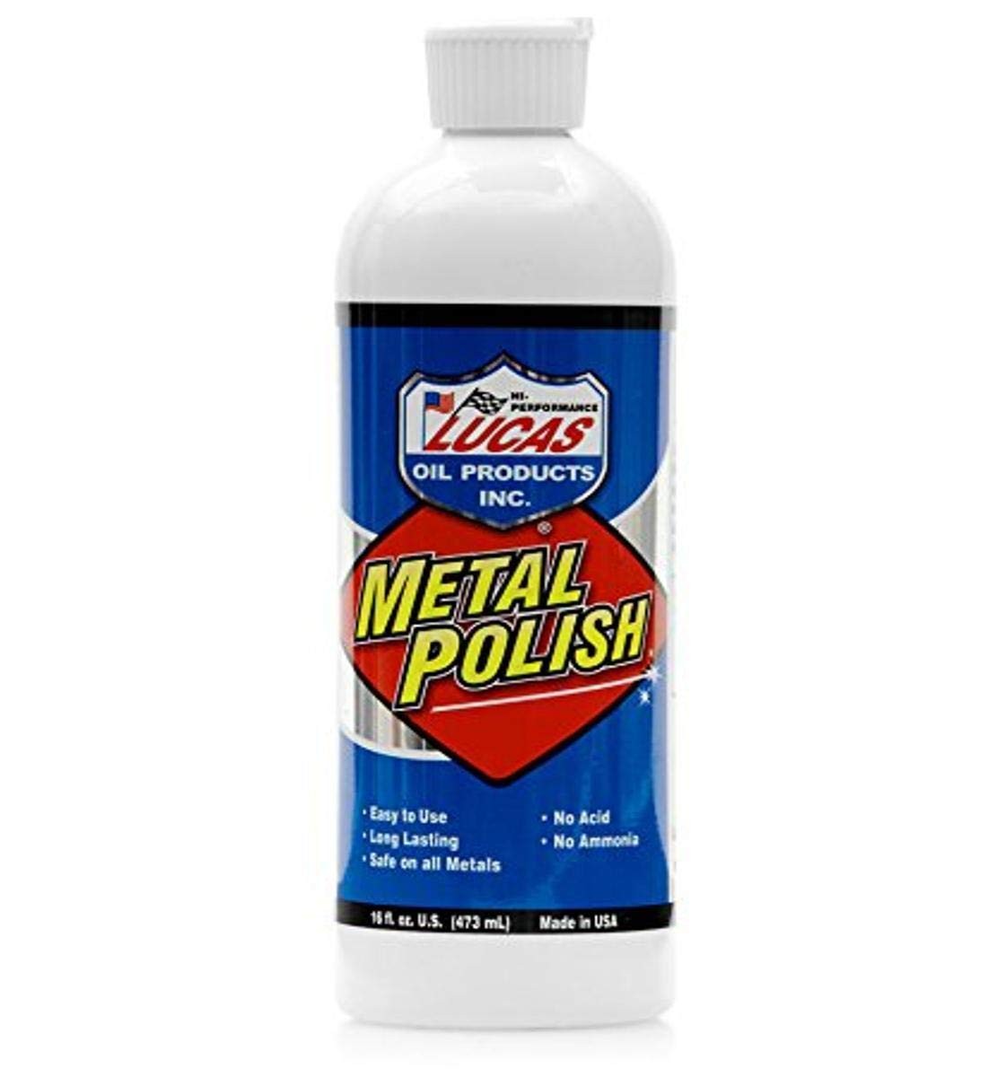 Lucas Oil 10155 Metal Polish 16 oz Aluminum Chrome Stainless Cleaner Polish