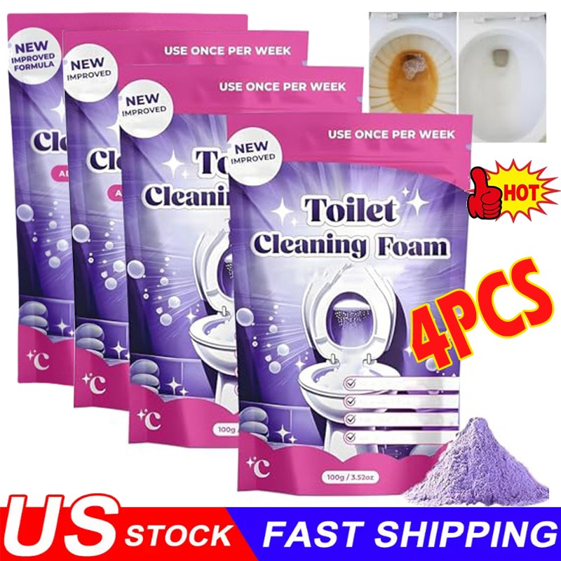 1-5PCS Fizzclean Toilet Foam Cleaner, Toilet Cleaning Foam Insta-Action 100g